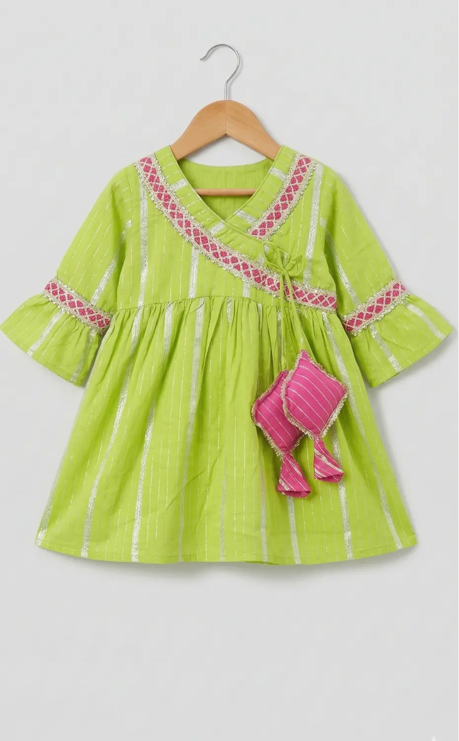 Green Lurex salwar set