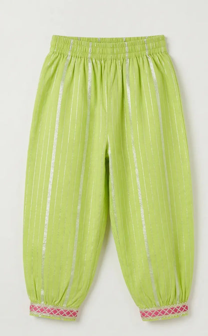Green Lurex salwar set