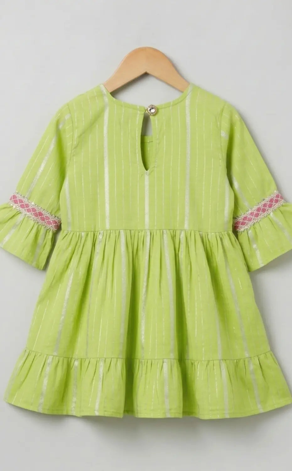 Green Lurex salwar set