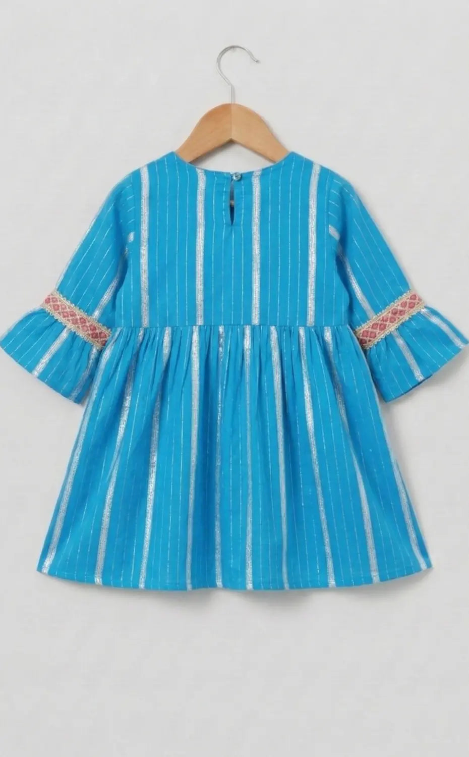 Blue Lurex salwar set