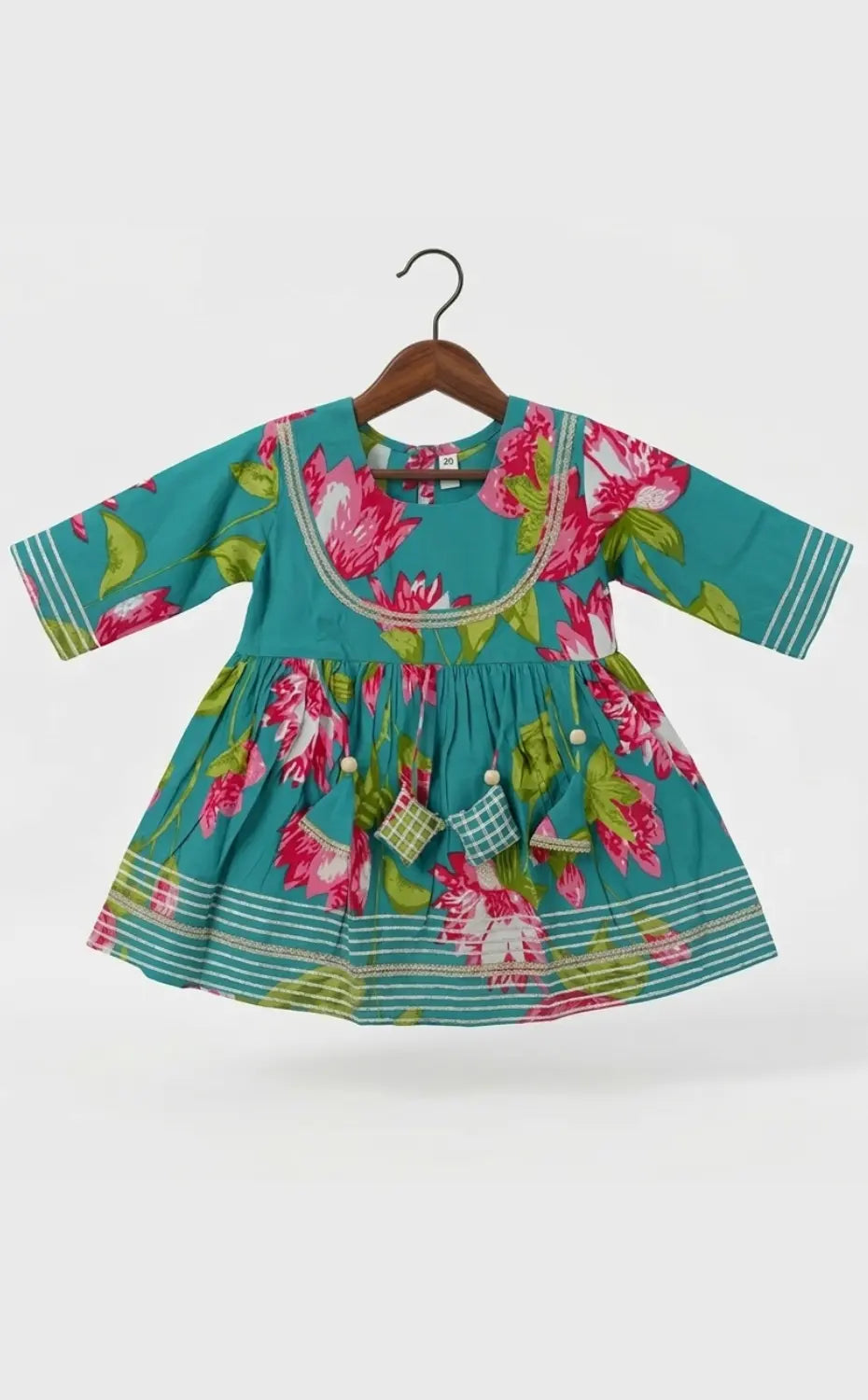 Floral Green sharara set
