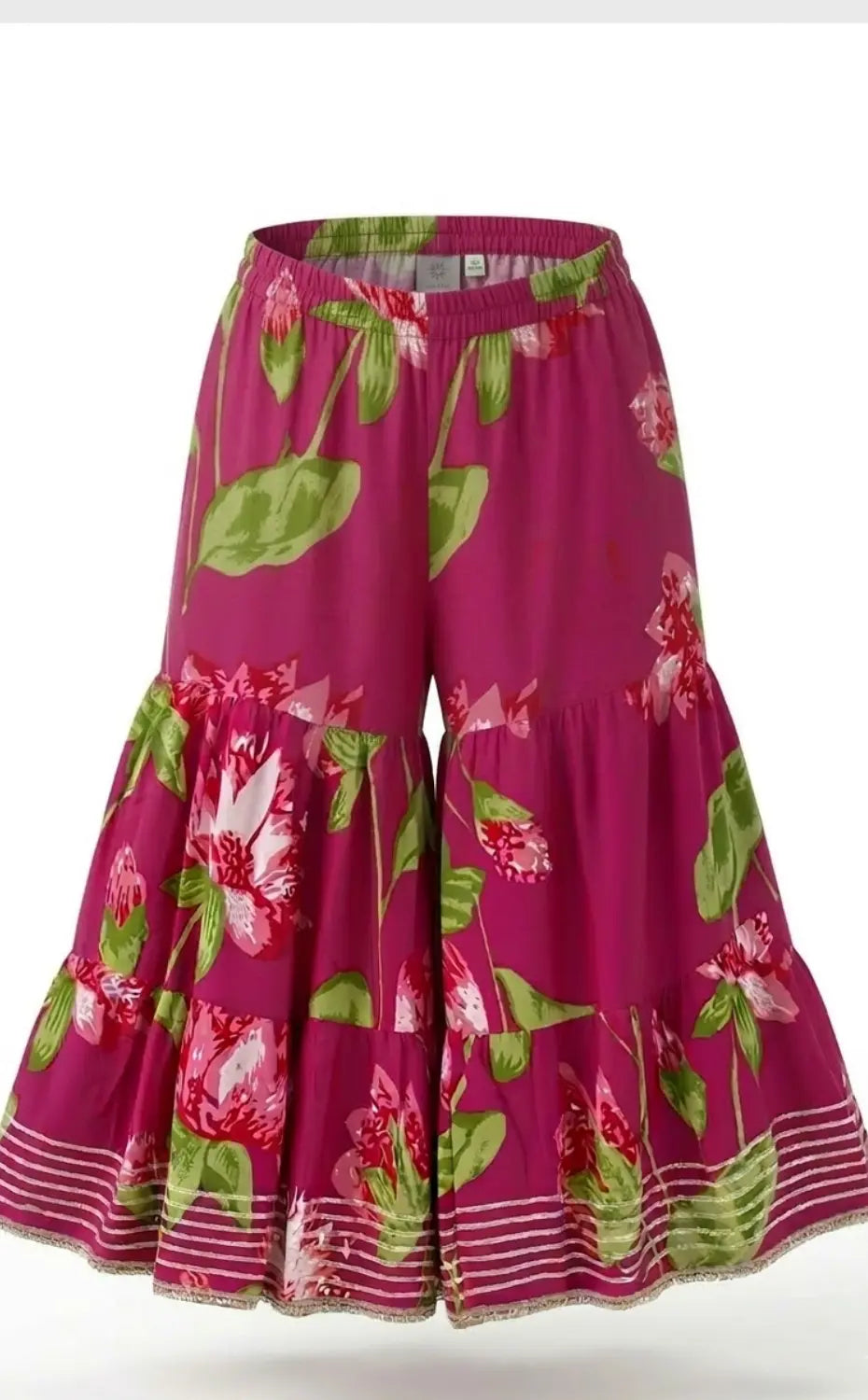 Floral Red sharara set