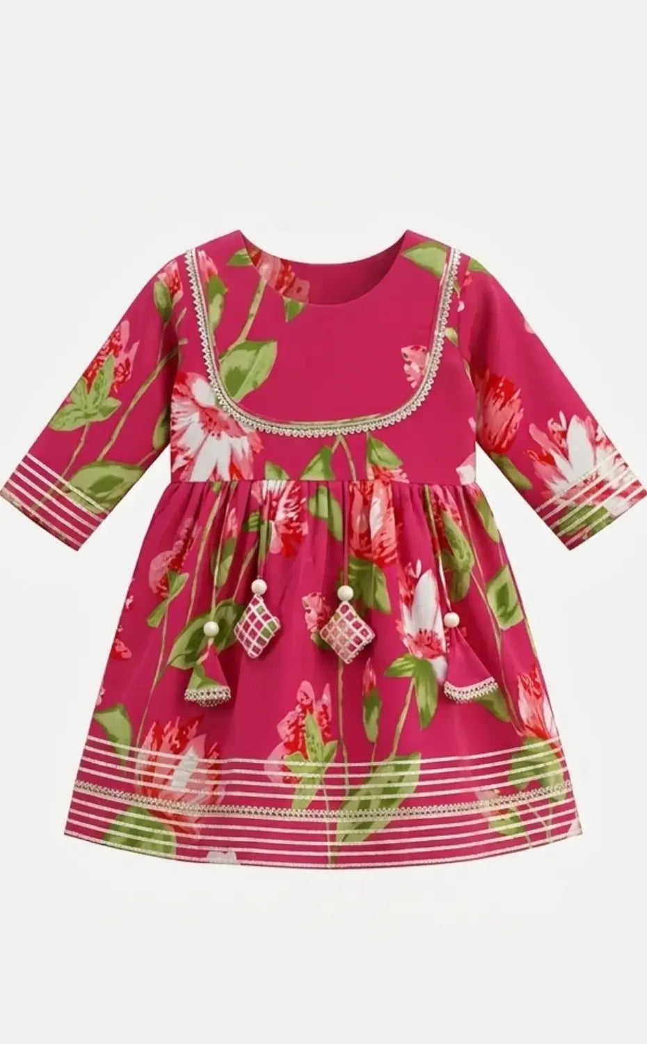 Floral Red sharara set