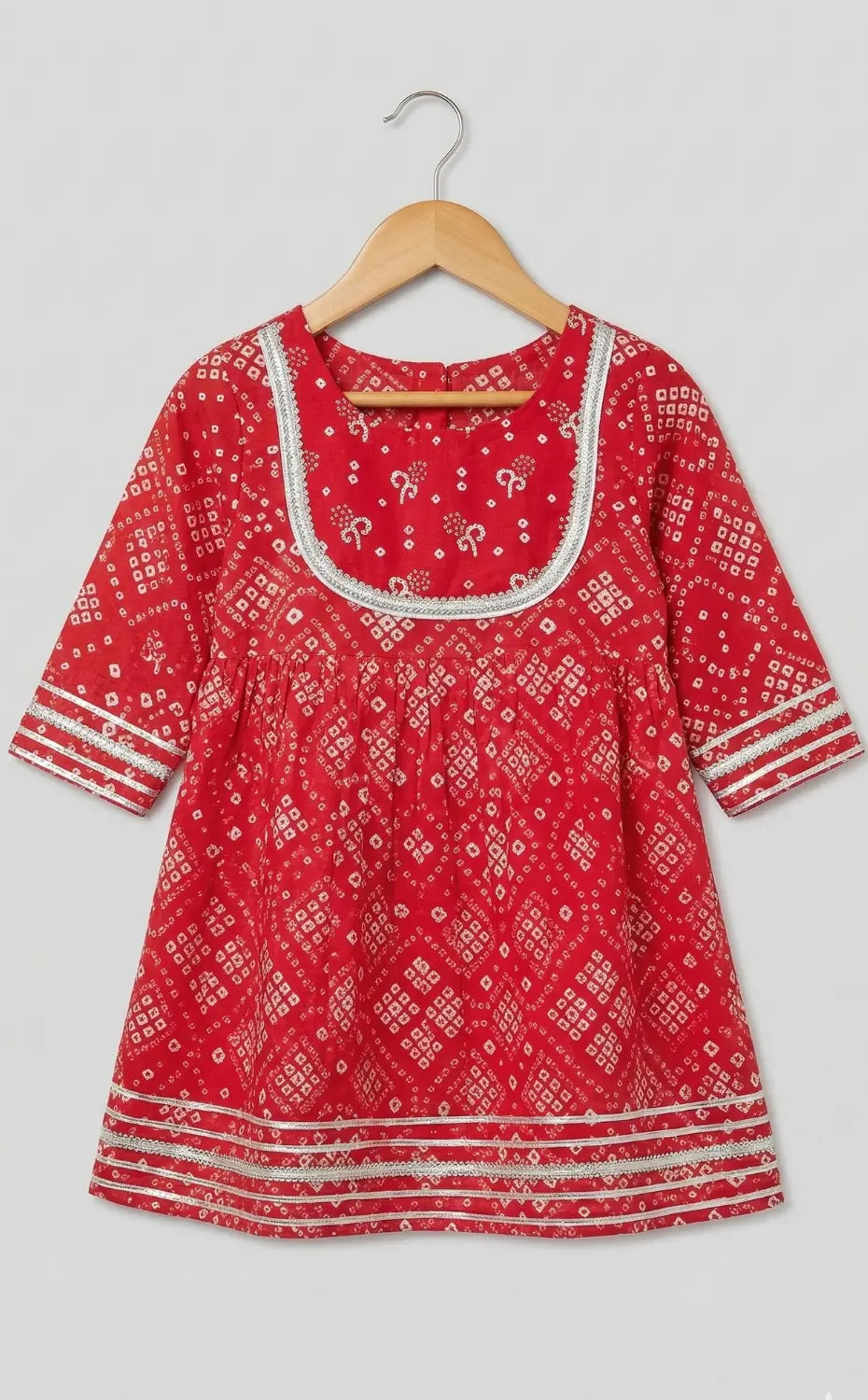 Red sharara set