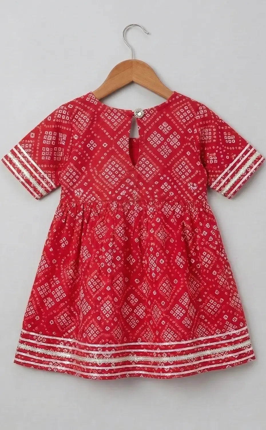 Red sharara set