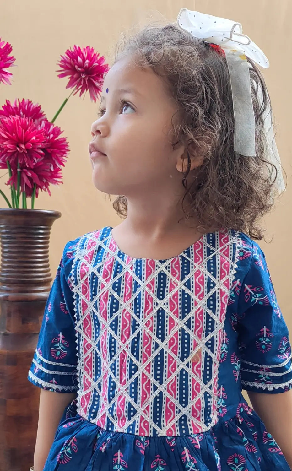 Blue sharara set