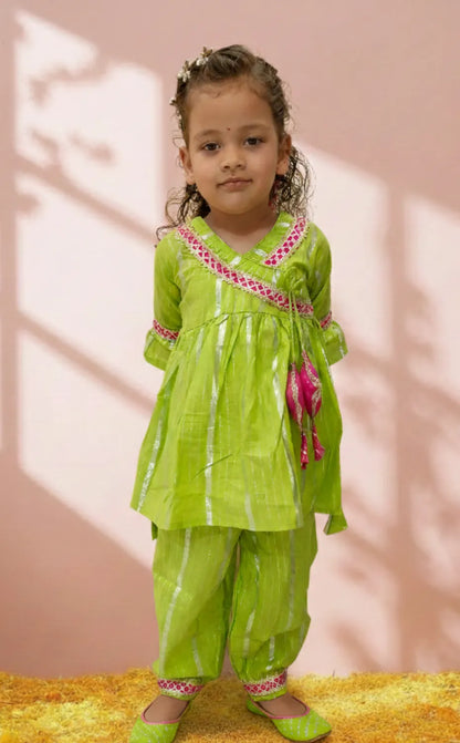 Green Lurex salwar set