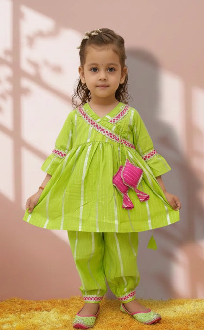 Green Lurex salwar set
